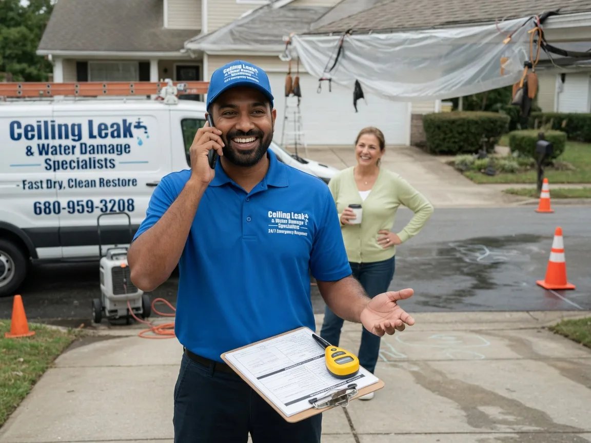 Ceiling Leak Cleanup Matthews, MO FAQs